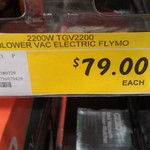 Flymo Twister 2200XV Electric (Corded) Blower Vac $79 at Bunnings