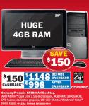 Compaq Presario SR5830AN Desktop - $998 After Cashback from Harvey Norman