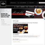 Coffee Club VIP Half Price Membership $12.50 (Normally $25)