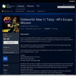 $0 For PS Plus Members: Oddworld New 'n' Tasty Alf's Escape Mission Addon  (Save $5.45)