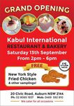 Kabul Restaurant Opening - $0 New York Style Fried Chicken and Other Samplings - Auburn NSW