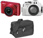 ~$300 AUD @ B&H: Nikon 1 S1 Mirrorless Camera (Red) +11-27.5mm Lens +WP-N2 40M Dive Housing +Bag