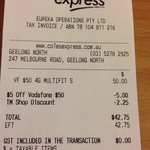 $5 off The Vodafone $50 Prepaid Cap (Unlimited Calls to 10 Countries) @ Coles Express