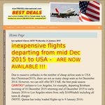 Earlybird Deals (Xmas School Hols): Return Air to Los Angeles Fr $1,699(kissTRAVELinternational.com