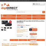 Sony A6000 24.3 MP Camera (Black) with SELP1650 and SEL55210B Lens $798.00 @digiDIRECT