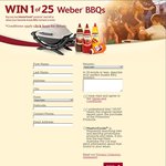 Win 1 of 25 Weber BBQs with Masterfoods
