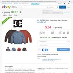 DC SHOES Men’s Rebel Crew Neck Jumper for $24 - eBay Group Deal - DC Shoes eBay Store