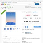 Quality Deals eBay Group Deal: $479.00 Apple iPad Air 2 16GB Wi-Fi Only, Any Colour. 22% off RRP