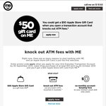 Free $50 Apple Store Gift Card for New Customers Opening a ME Bank Account