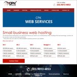 50% off Your First Invoice, on The Small Business Web Hosting Plans @ CPK Web Services