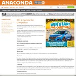 Win a Hyundai Tucsan Highlander Worth over $48,000 from Anaconda [Spend $10]