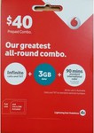Vodafone $40 Sim, 3GB Data + 90 Int Min + Unlimited Calls $12.80 Shipped & More in Descrip @Phonebot
