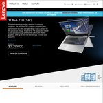 Lenovo Yoga 710 14" FHD 2 in 1, i7 (New 7th Gen) 7500U, 940MX Graphics, 256GB SSD, 8GB RAM - $1614.15