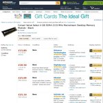 5x Corsair Value Select 4GB DDR4 Ram - £31.97 Shipped (~AU$52) @ Amazon UK