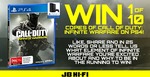 Win 1 of 10 Copies of Call of Duty: Infinite Warfare for PS4 Worth $69 from JB Hi-Fi