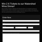 Win 2 Tickets to Watershed Wine Dinner @ Riley Street Garage (NSW)