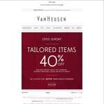 40% off Tailored Items @ Van Heusen
