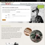Free Access to All ANZAC Records @ Ancestry