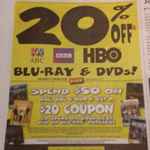 Spend $50 on ABC, BBC, & HBO DVD's (also get 20% off) Get a $20 Coupon for Your Next DVD/Blu-Ray purchase @ JB Hi-Fi (In Store)