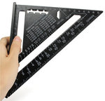 Raitool AR01 260x185x185mm Metric Aluminum Alloy Triangle Ruler Black Triangular Rule US$4.99 (~AU $6.50) + Free Post @ Banggood