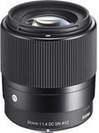 Sigma 30mm F/1.4 DC DN Contemporary Lens for Sony E + SanDisk 32GB SD CARD $350.40 Delivered @ DC Xpert on eBay