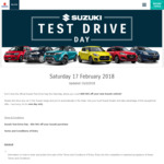 Win 50% Off Purchase of a Suzuki Vehicle from Suzuki [Test Drive 17/2][Except QLD]