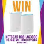Win a Netgear Orbi RBK50 Tri-band WiFi Router System Worth $559 from Mwave