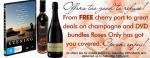 Roses Only - Free cherry port & DVD bundles + extra 5% member discount if join online