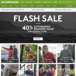 40% off Full Priced items at Kathmandu 