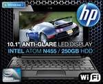HP Mini 10" LED Netbook $299 with N455 1G 250G