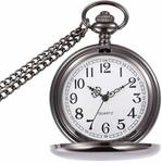 WIOR Classic Silver Steel Pocket Watch with 14" Chain $8.49 + Delivery (Free with Prime/ $49 Spend) @ LingsFire2018 Amazon AU