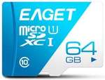 64GB EAGET T1 Class 10 80MB/s Micro SD Card AU $15.18 Delivered @ Dresslily