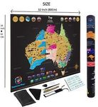Scratch Map of Australia Poster Deluxe Adventure Travel 82 x 60cm $39.95 Free Express Shipping @ Kaleidoscope's eBay