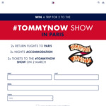 Win a Trip to the TOMMYNOW Fashion Show in Paris for 2 Worth $9,500 from Tommy Hilfiger