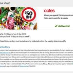 Collect up to 10,000 Bonus Points / $50 off When You Spend $50 or More in One Shop Each Week for 4 Weeks @ Coles