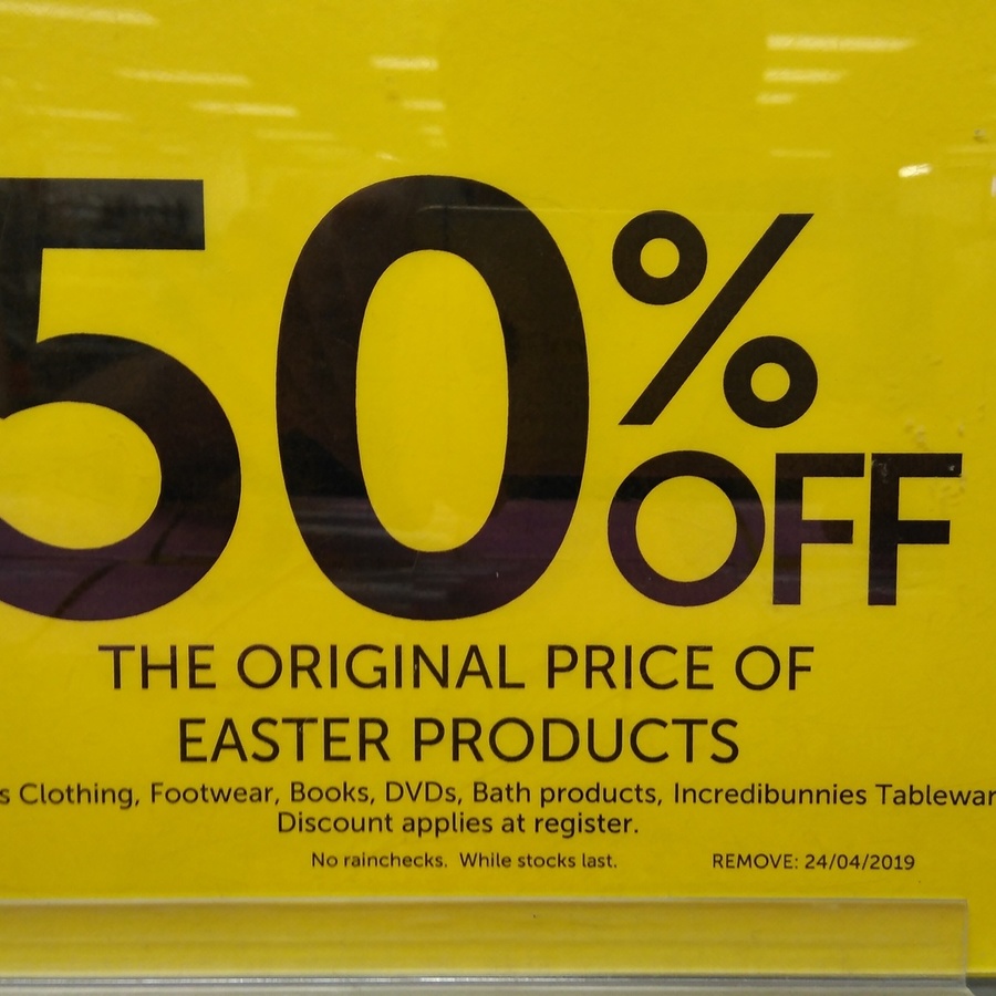 50 off Original Price Easter Chocolates & Products Target OzBargain