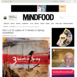 Win 1 of 10 Copies of ‘3 Weeks in Spring’ Soundtrack Worth $25 from MiNDFOOD