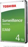 Toshiba S300 Surveillance 3.5” Internal Hard Drive 4 TB $152.87 + Delivery (Free with Prime) @ Amazon US via Amazon AU
