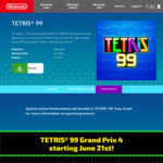 Win 1 of 199 My Nintendo 999 Gold Points Worth $9.99 from Nintendo Australia [Top 199 Players with Most Points in Tetris 99]