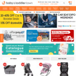 Minimum 15% off Storewide - 20% off Car Seats Weekend Sale and $25 Coupon off Orders over $250 @ Baby & Toddler Town