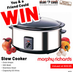 Win 1 of 2 Morphy Richards Slow Cookers Worth $69.95 from Stan Cash