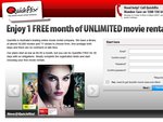 One Month of FREE Unlimited DVD Rental from QuickFlix