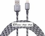 MFI Certified Nylon Braided iPhone Cable 5ft/1.5m $8.44 + Delivery ($0 with Prime/ $39 Spend) @ Yorko via Amazon AU