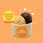 Buy One Get One Ice Cream Scoop Free from 3pm-5pm @ San Churro