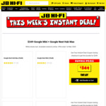 Google Nest Hub Max + Nest Mini $349 + Delivery ($0 C&C /In-Store) @ JB Hi-Fi
