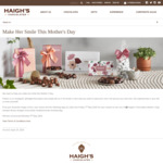 Win 1 of 12 Mother's Day Chocolate Hampers from Haigh's