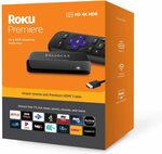 Roku Premiere HD/4K/HDR Streaming Media Player - $56.85 + Delivery (Free with Prime) @ Amazon UK via AU
