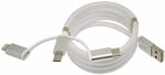 30% off 3 in 1 QC 3.0 Charging Cable for Micro USB/Type C/I Phone $9.09 @ Amazon AU MIUSI