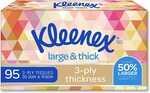 Kleenex Large & Thick Facial Tissues 95 Pack $1.67 ($1.50 S&S) + Delivery ($0 with Prime/$39 Spend) @ Amazon AU