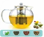 Glass Teapot with Infuser 50% off $24.99 Delivered @ TETWIN via Amazon AU